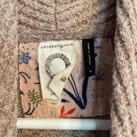 Anthropologie Akemi + Kin women’s medium top - brown - waffle knitted pattern - Picture 2 of 5